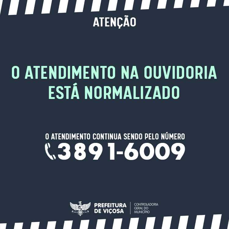 Telefone da Ouvidoria de Viçosa é reativado