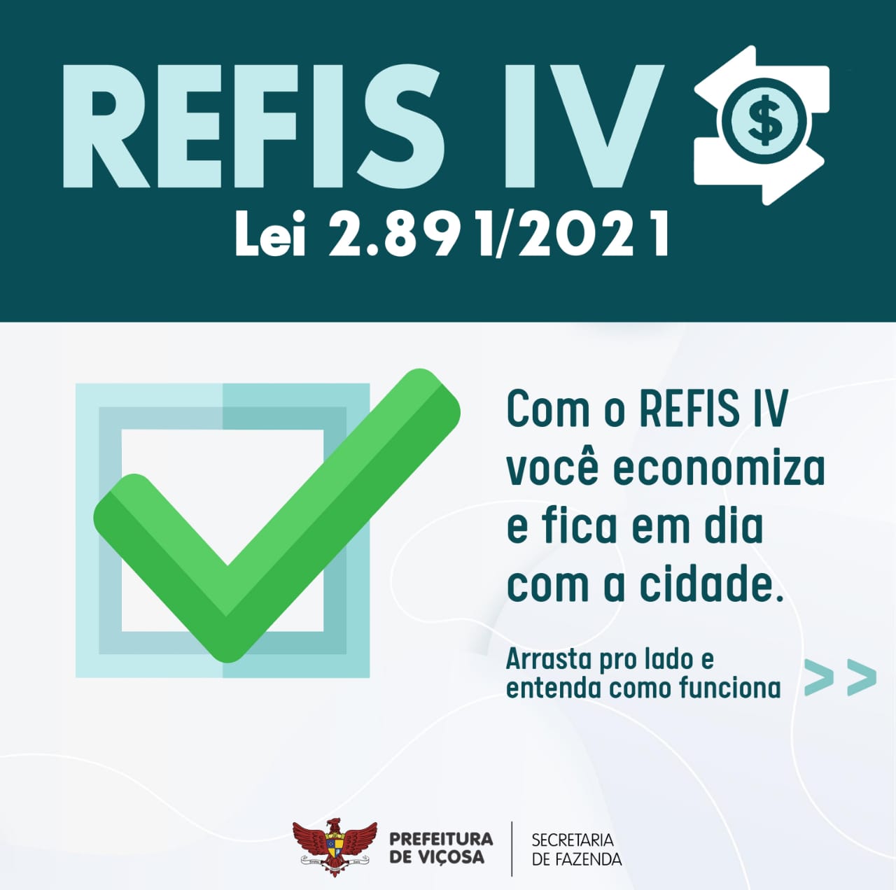 Contribuintes de Viçosa já podem aderir ao Refis IV com descontos de até 90%