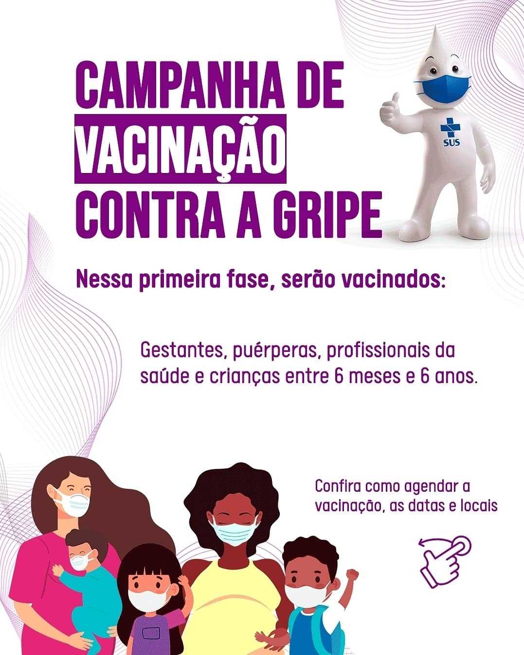 Campanha de vacinação contra a gripe já começou em Viçosa