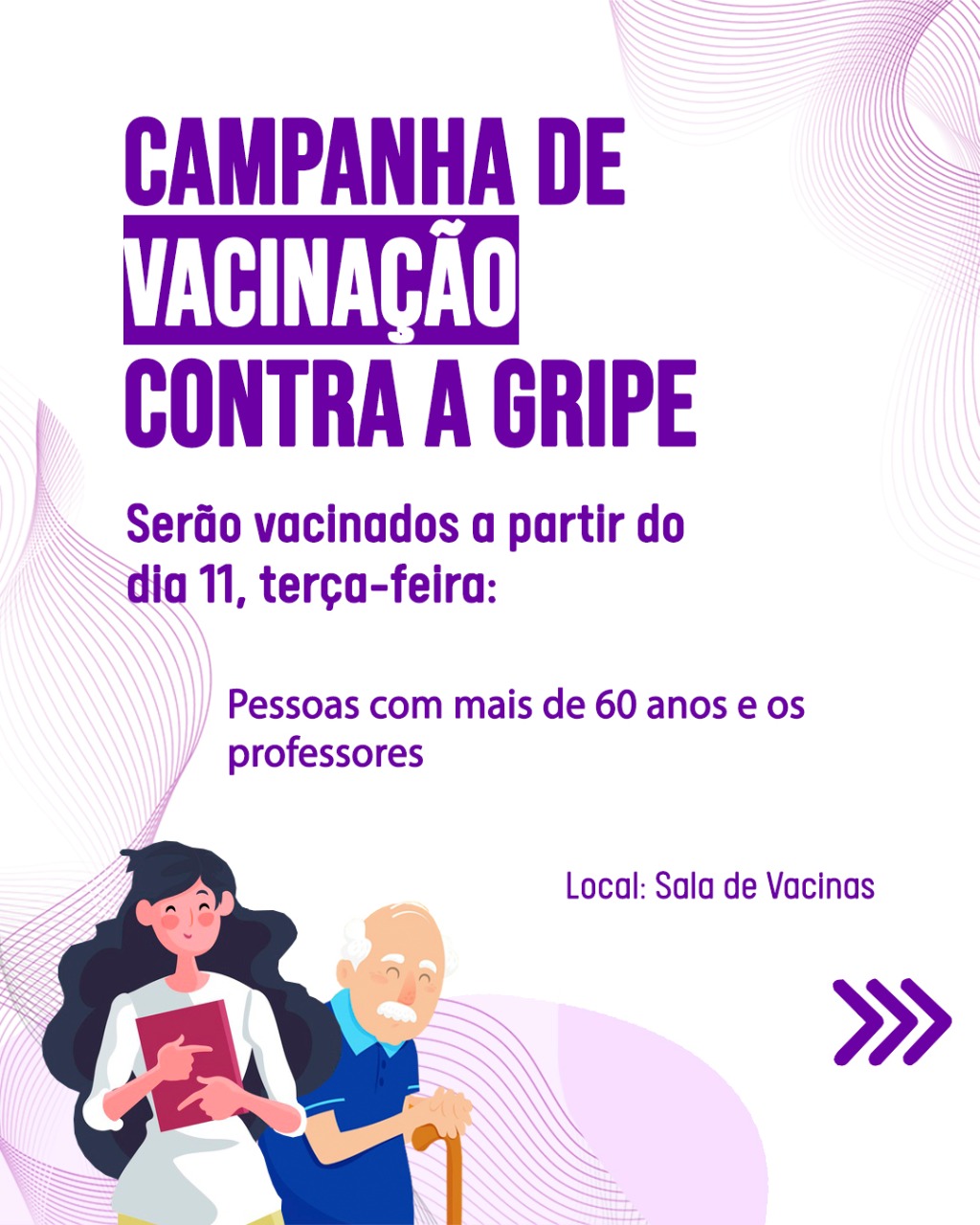 Começa nesta terça-feira, 11, a segunda etapa da vacinação contra a gripe em Viçosa