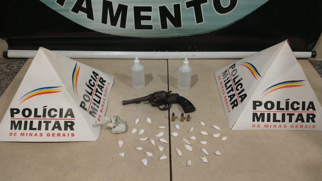 Drogas e arma de fogo apreendidas no Buieié