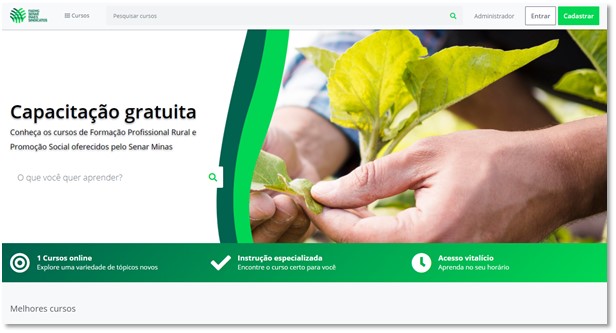 Transformação digital: plataforma trará cursos do SENAR para a internet
