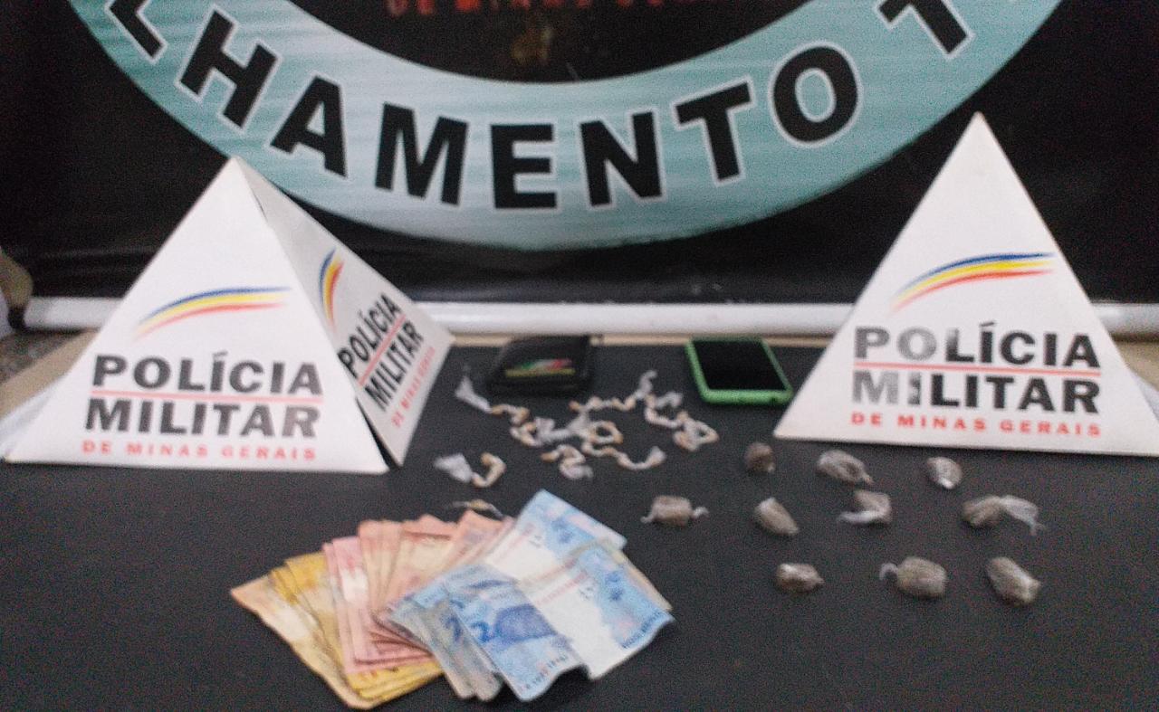 PM de Viçosa realiza prisão e apreensão por tráfico de drogas, no bairro João Braz