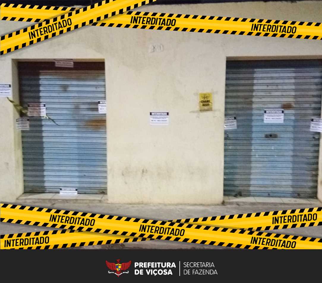 Bar no Nova Viçosa é embargado pela fiscalização da prefeitura de Viçosa
