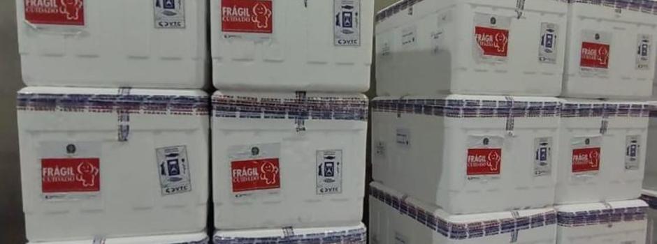 Minas Gerais recebe 26º lotes de vacinas contra covid-19