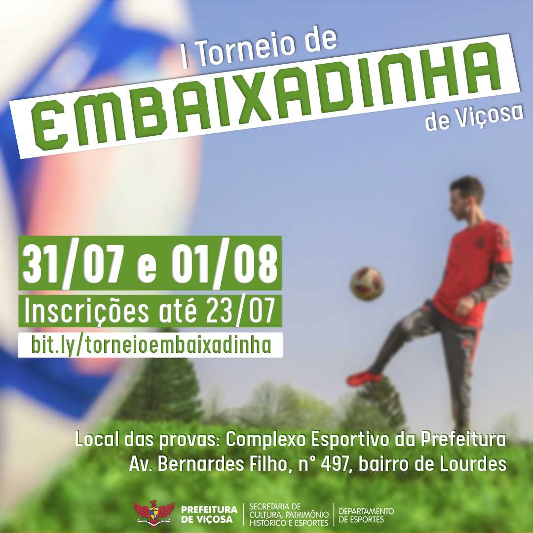 Departamento de Esportes abre inscrições para Torneio de Embaixadinha