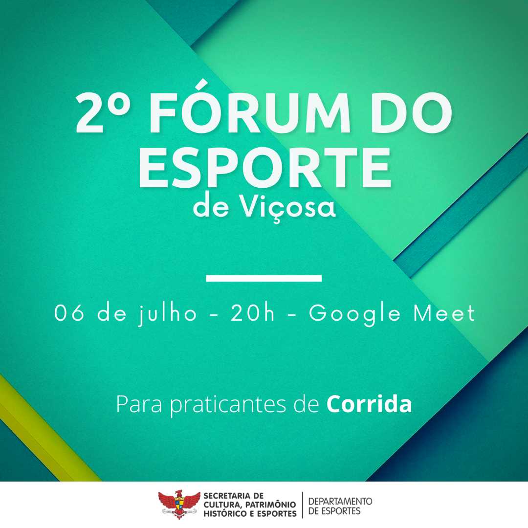 Departamento de esportes da prefeitura de Viçosa realiza na próxima semana o 2º fórum do esporte
