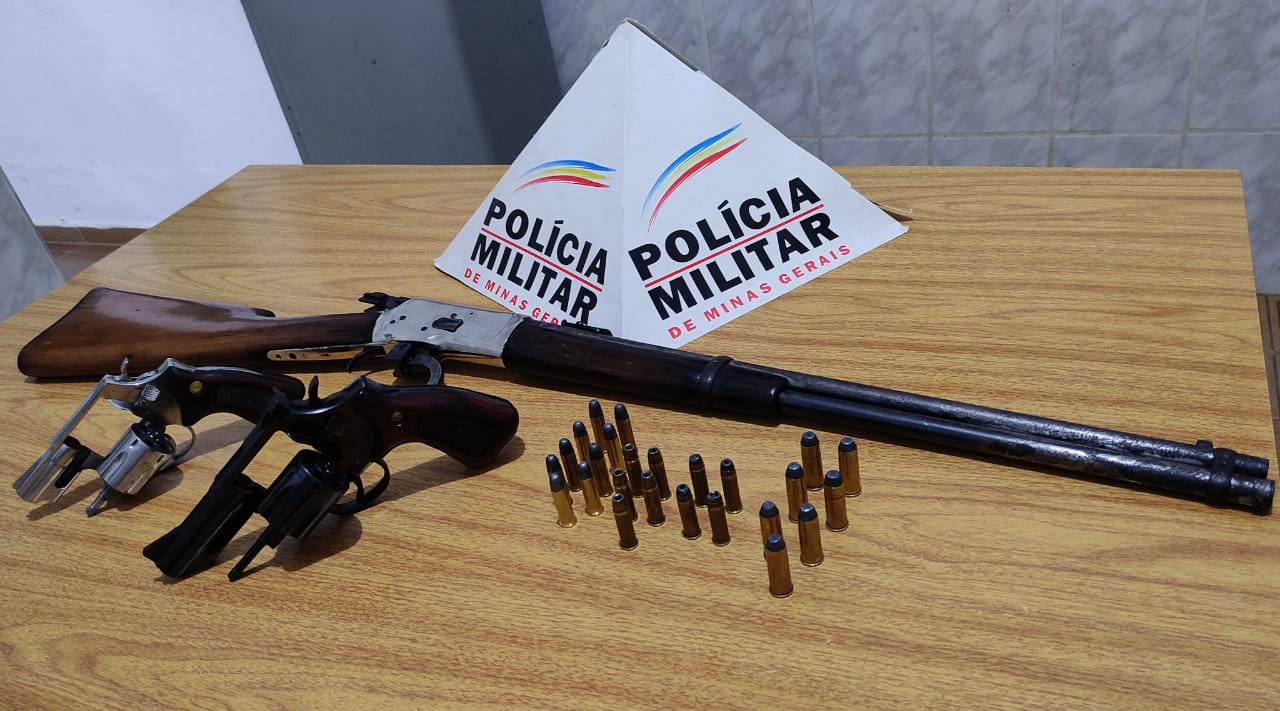 Dois homens detidos com armas de fogo e munições em distrito de Araponga