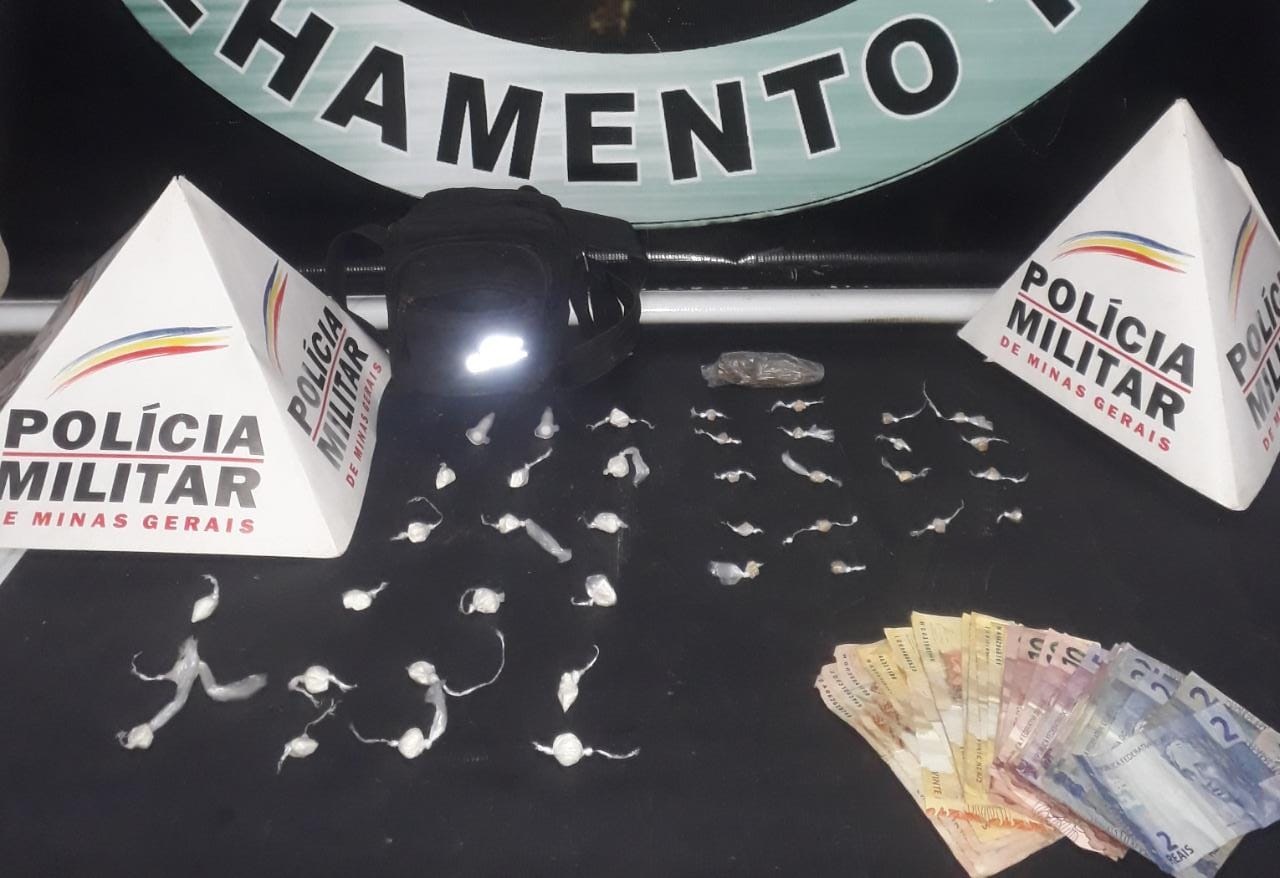 Homem preso com drogas na Rua Santana, em Viçosa