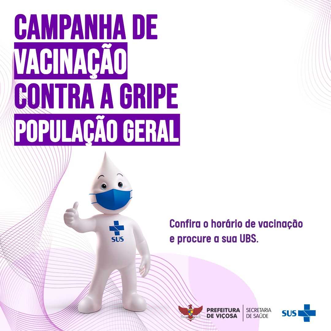 Vacinação contra influenza é ampliada para população geral em Viçosa
