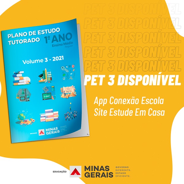 Plano de Estudo Tutorado do terceiro bimestre já está disponível no site Estude em Casa e no Conexão Escola 2.0