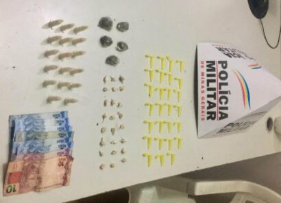 PM de Visconde do Rio Branco apreende dois autores e drogas no bairro Filipinho