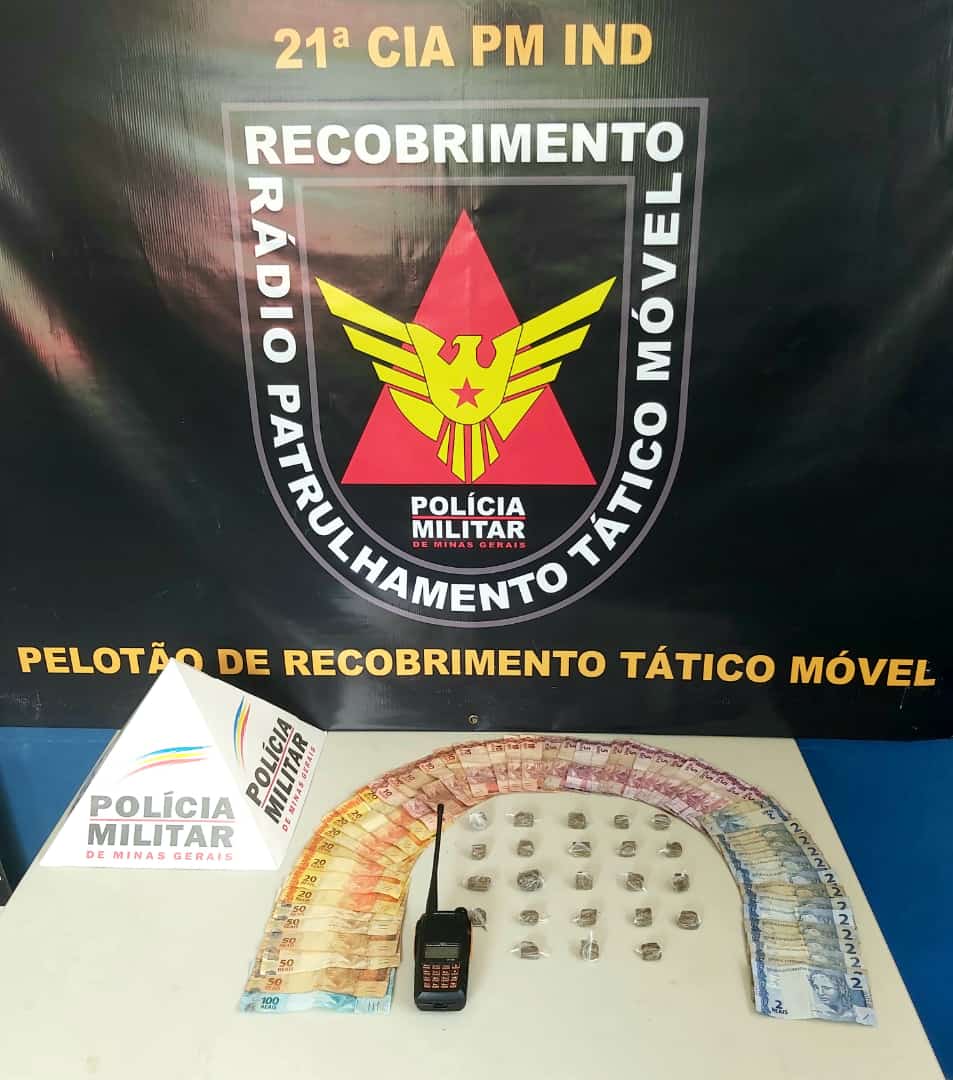 Polícia Militar de Ponte Nova apreende homens por Tráfico de Drogas