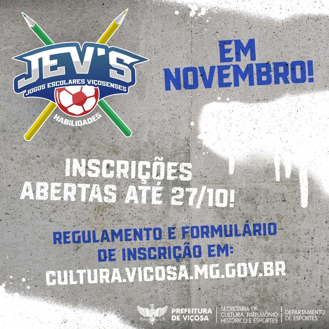 Jogos Escolares Viçosenses retornam em novembro