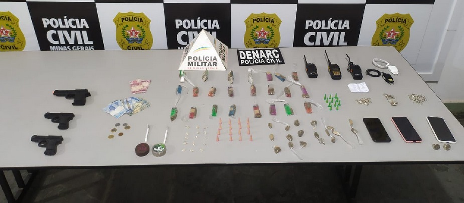 Polícias Militar e Civil deflagram operação conjunta em repressão ao tráfico de drogas e homicídios em Ubá