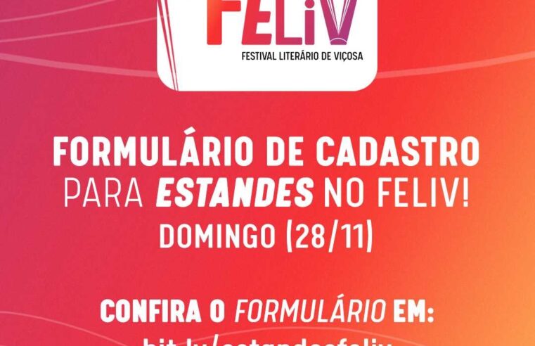 Aberto cadastro de escritores e livrarias para exposição no FELIV