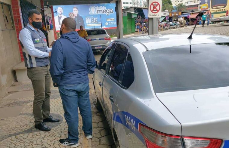 Ponto de táxi foram alvos de fiscalização após denúncias