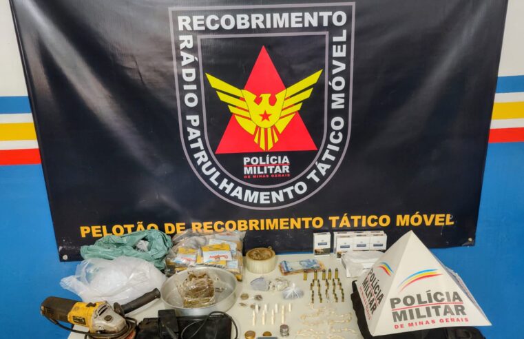 Ponte Nova: Homem é preso com arma e drogas no Bairro Cidade Nova