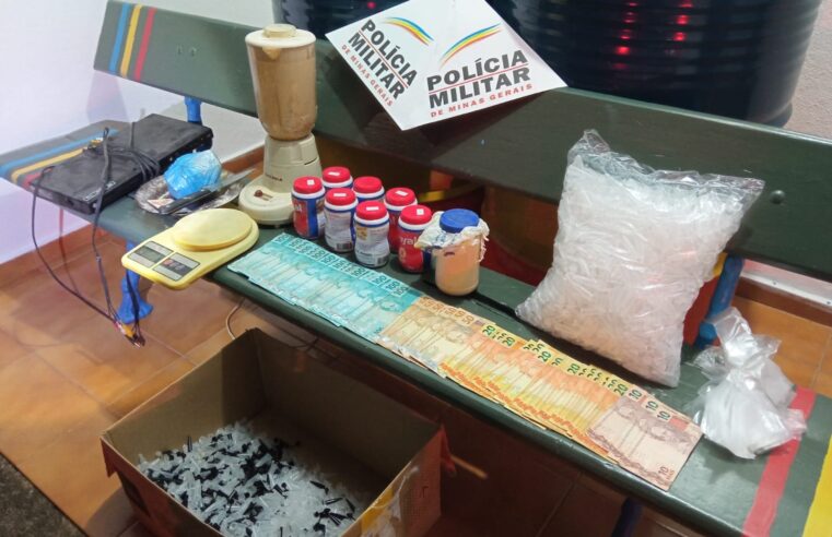 Polícia Militar localiza imóvel usado como laboratório para refino de cocaína em São Geraldo