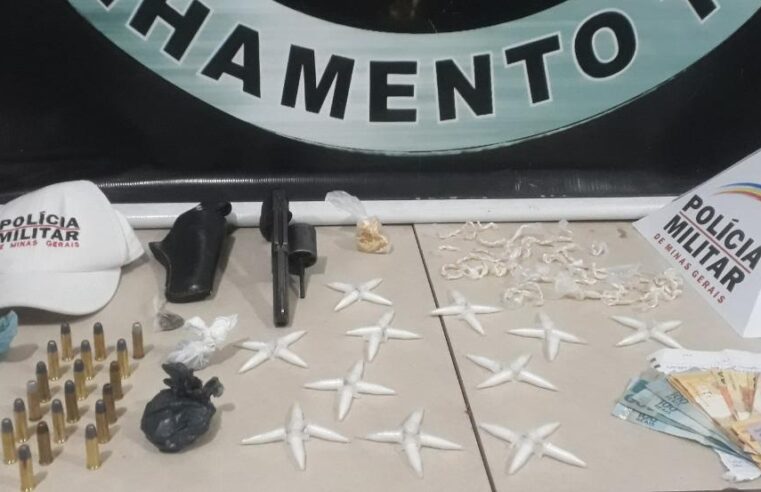 Menor é apreendido e homem é preso por roubos e tráfico de drogas em Ervália