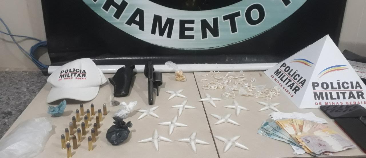 Menor é apreendido e homem é preso por roubos e tráfico de drogas em Ervália