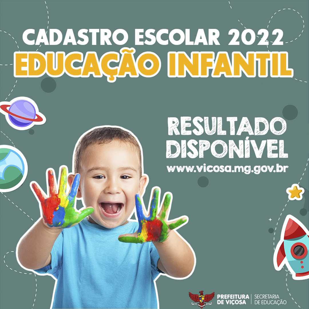 Prefeitura de Viçosa disponibiliza resultado de Cadastro Escolar para Educação Infantil