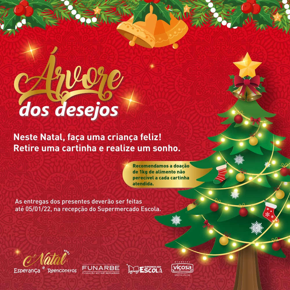 Campanha de Natal do Supermercado Escola, para ajudar crianças carentes, começou
