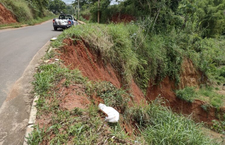 Defesa Civil realiza contenção na Avenida São João Batista para evitar mais desmoronamentos
