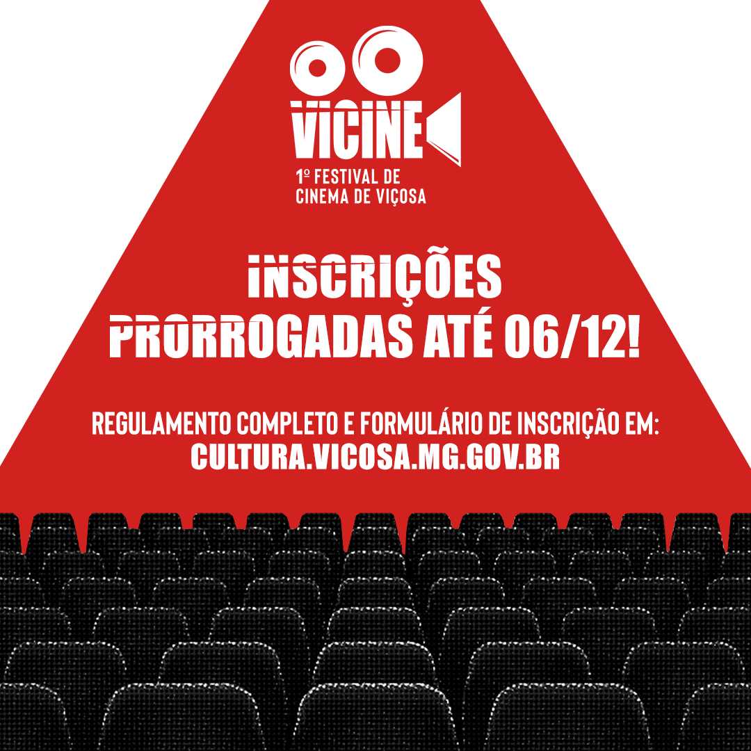 Inscrições prorrogadas para Mostra Competitiva do 1º VICINE