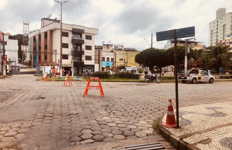 Veja quais foram as alterações de trânsito realizadas na Praça Mário del Giudice e entorno