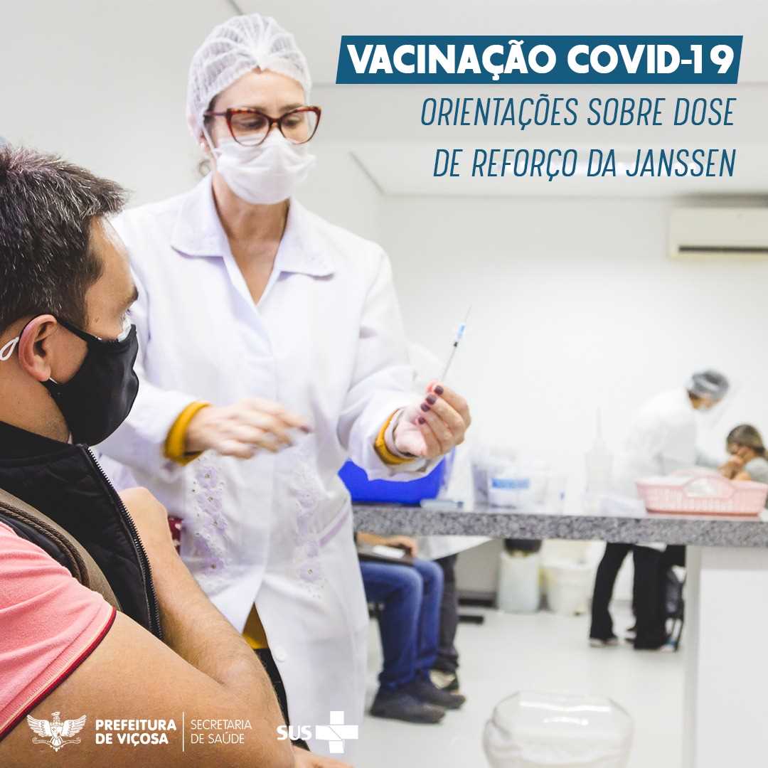 Secretaria da Saúde divulga orientação sobre dose de reforço da Janssen