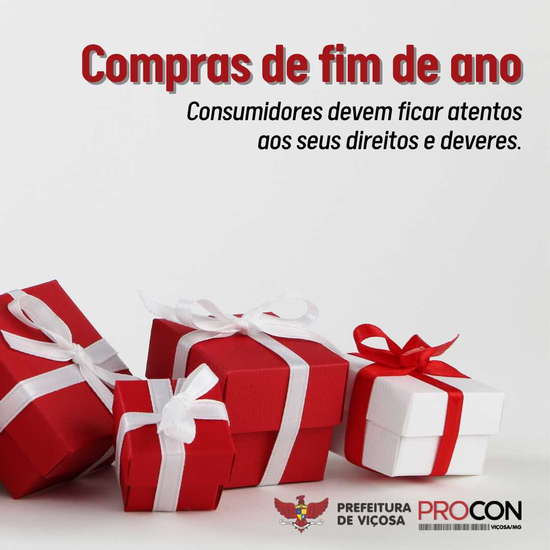 Procon de Viçosa faz orientações sobre compras de fim de ano