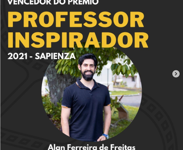 Professor da UFV vence prêmio ‘Professor Inspirador’