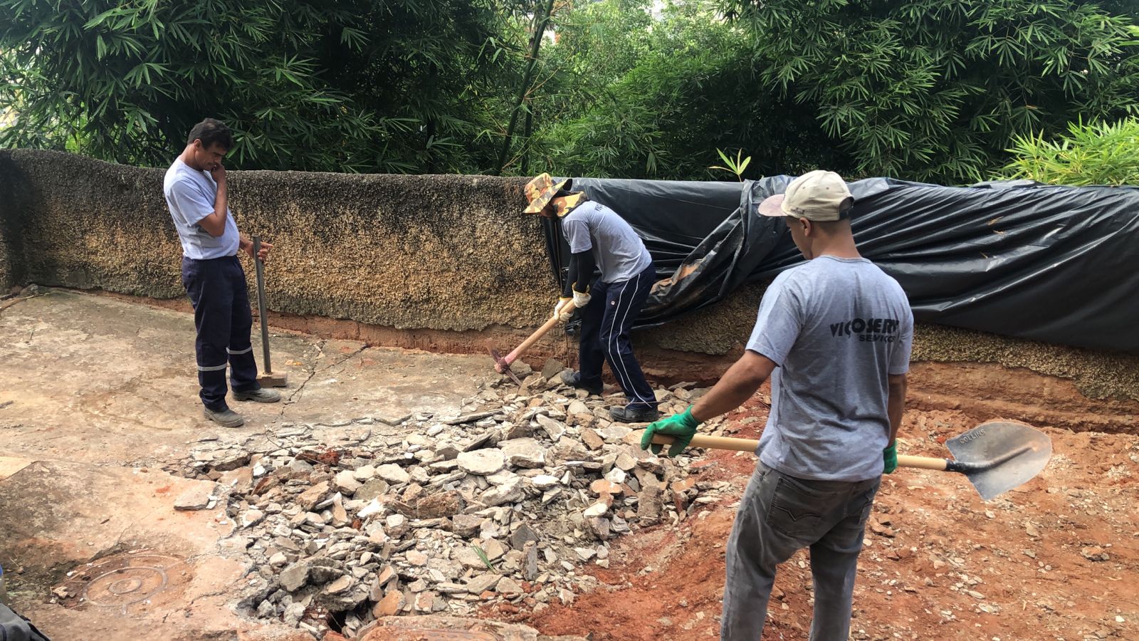 Defesa Civil realiza obras de prevenção em vias públicas de Viçosa
