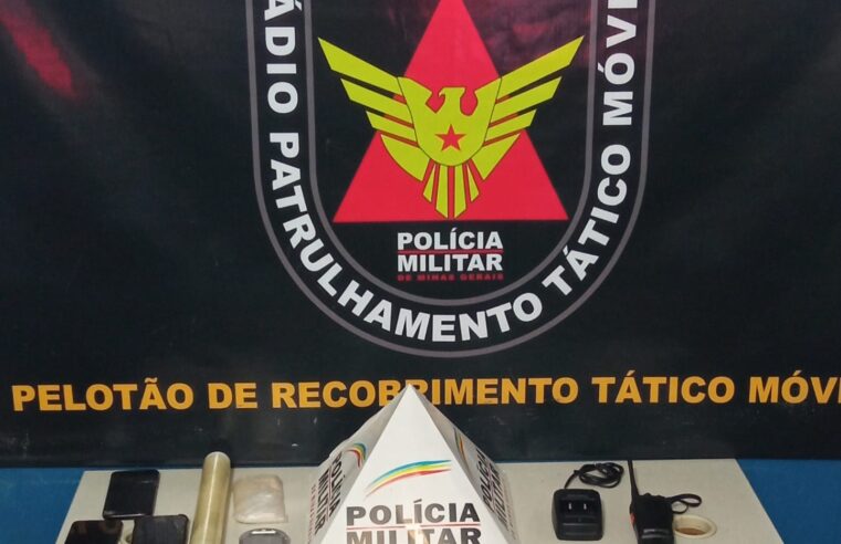 Ponte Nova: autor é preso e menores apreendidos por tráfico de drogas e porte ilegal de arma