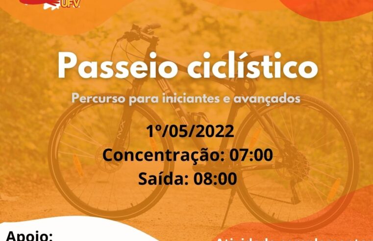 Viçosa: passeio ciclístico comemorará o dia do trabalhador no próximo domingo (01)