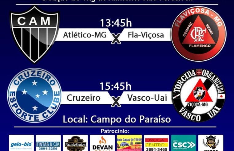 Viçosa: torneio das Torcidas tem confrontos entre mineiros e cariocas neste sábado (16)