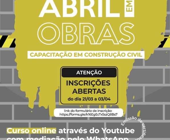 Viçosa: curso gratuito de capacitação de mão de obra está com inscrições abertas