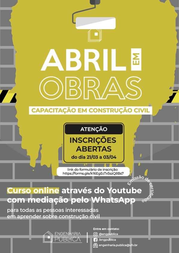 Viçosa: curso gratuito de capacitação de mão de obra está com inscrições abertas