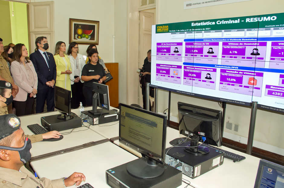 Primeira Central de Monitoramento de Prevenção à Violência Doméstica e Familiar do país é inaugurada em Belo Horizonte