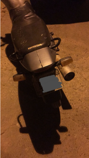 Polícia Militar apreende moto com placa clonada em Visconde do Rio Branco