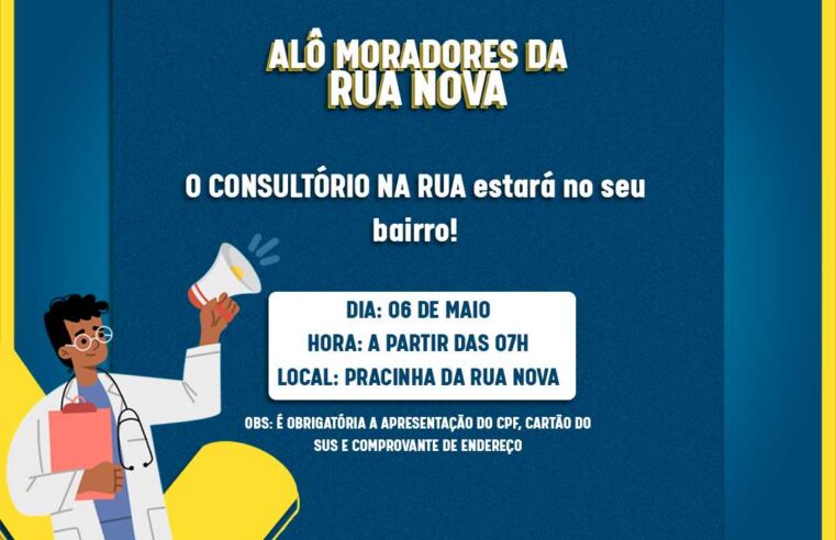 Viçosa: moradores da Rua Nova recebem amanhã 7/5 “Consultório na Rua” da secretaria de saúde
