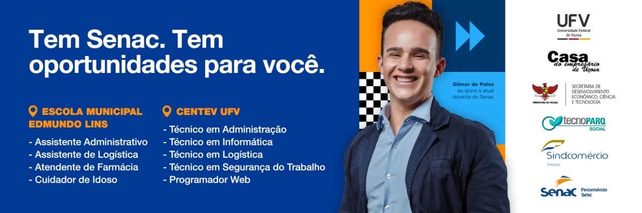 Prefeitura de Viçosa e SENAC promovem cursos profissionalizantes na cidade