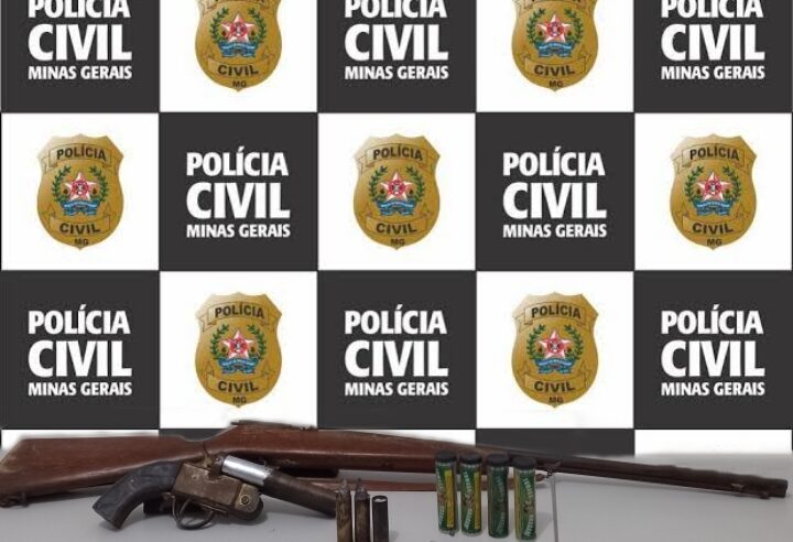 Suspeito de stalking é preso pela PCMG com armas de fogo em Ervália