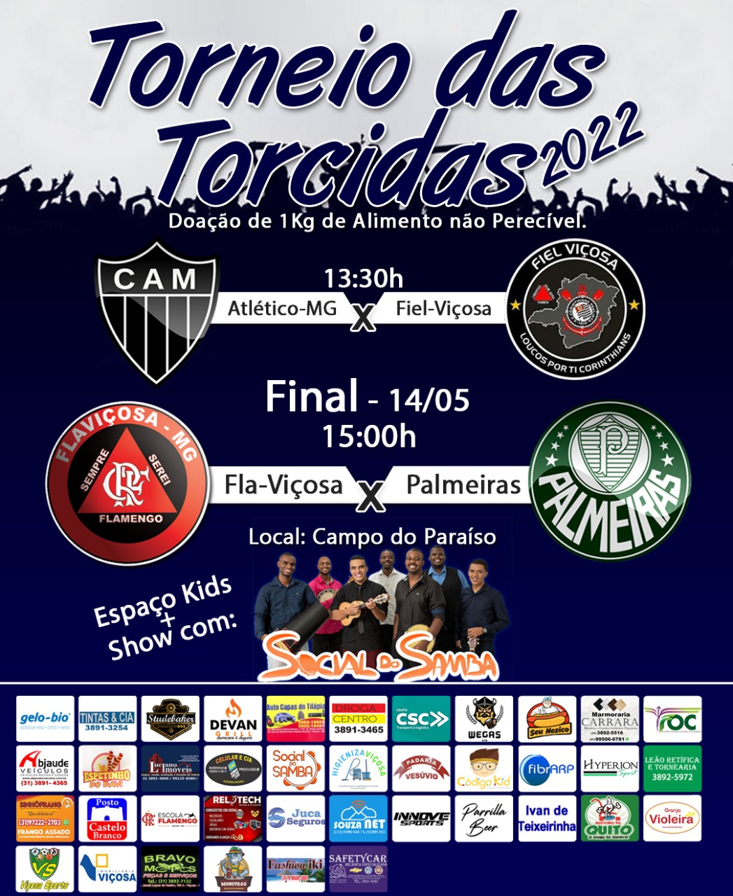 Final do Torneio das Torcidas de Viçosa acontece no próximo sábado (14)