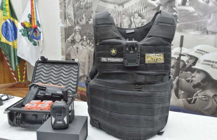 Polícia Militar inicia treinamento para a usar câmeras de segurança nas fardas