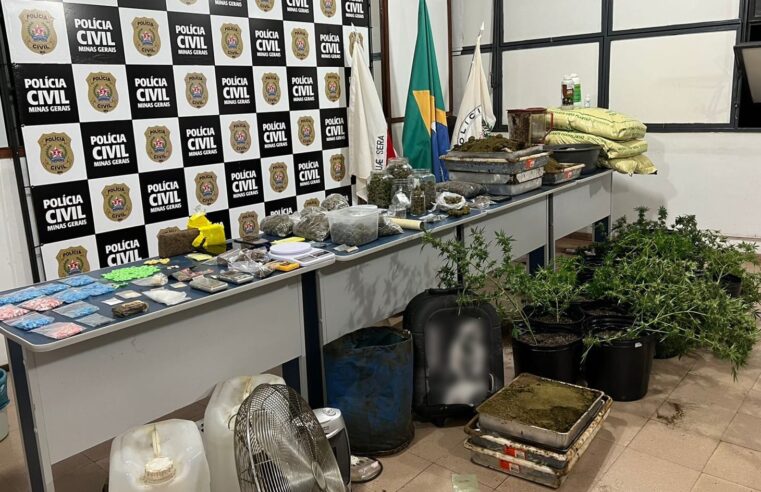 Polícia Civil desmantela laboratório de drogas em Juiz de Fora e cinco homem são presos