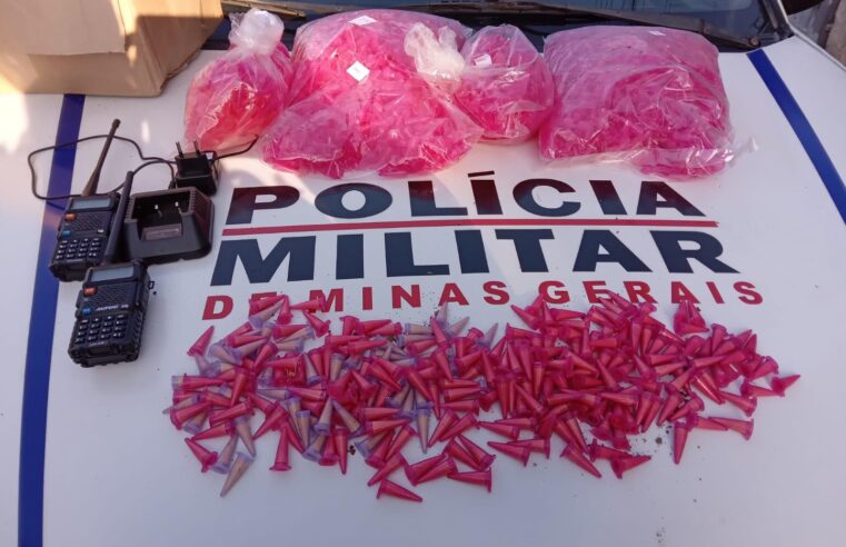 Ubá: PM prende homem com 239 pinos de cocaína