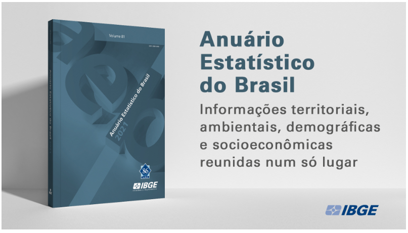 IBGE lança hoje 30/5 o Anuário Estatístico do Brasil