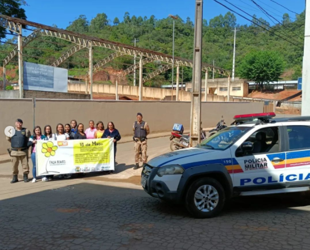 Assistência Social, Conselho Tutelar e PM de Pedra do Anta fazem blitz educativa sobre abuso sexual de crianças e adolescentes